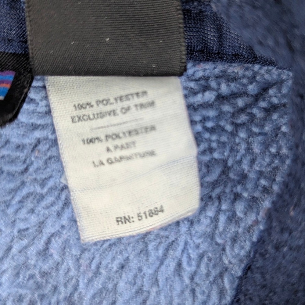 Patagonia Los Gatos Fleece Vest Womens Large Blue Full Zip High Pile Periwinkle - Picture 9 of 12